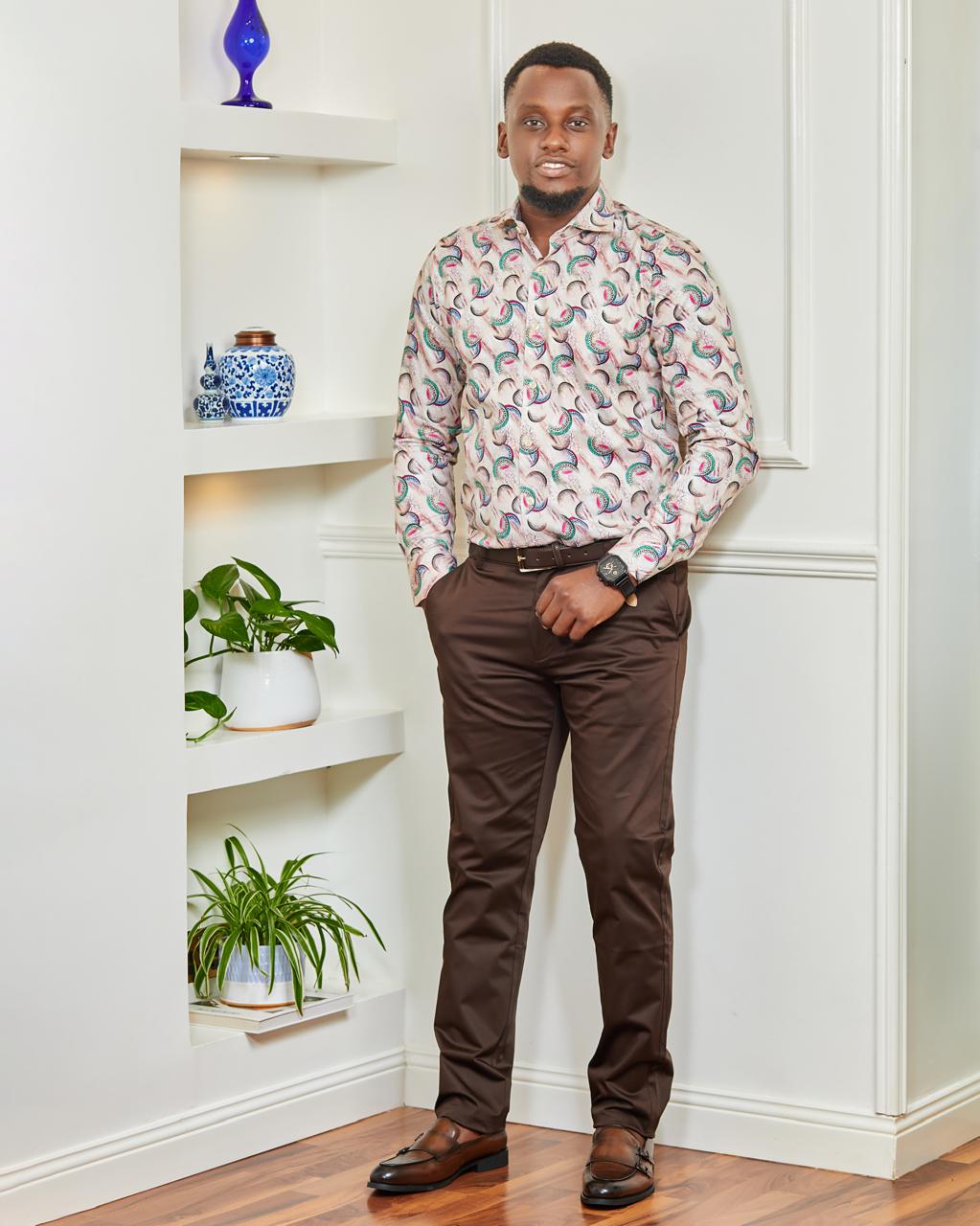 Gheradi Smart Casual Floral Shirt