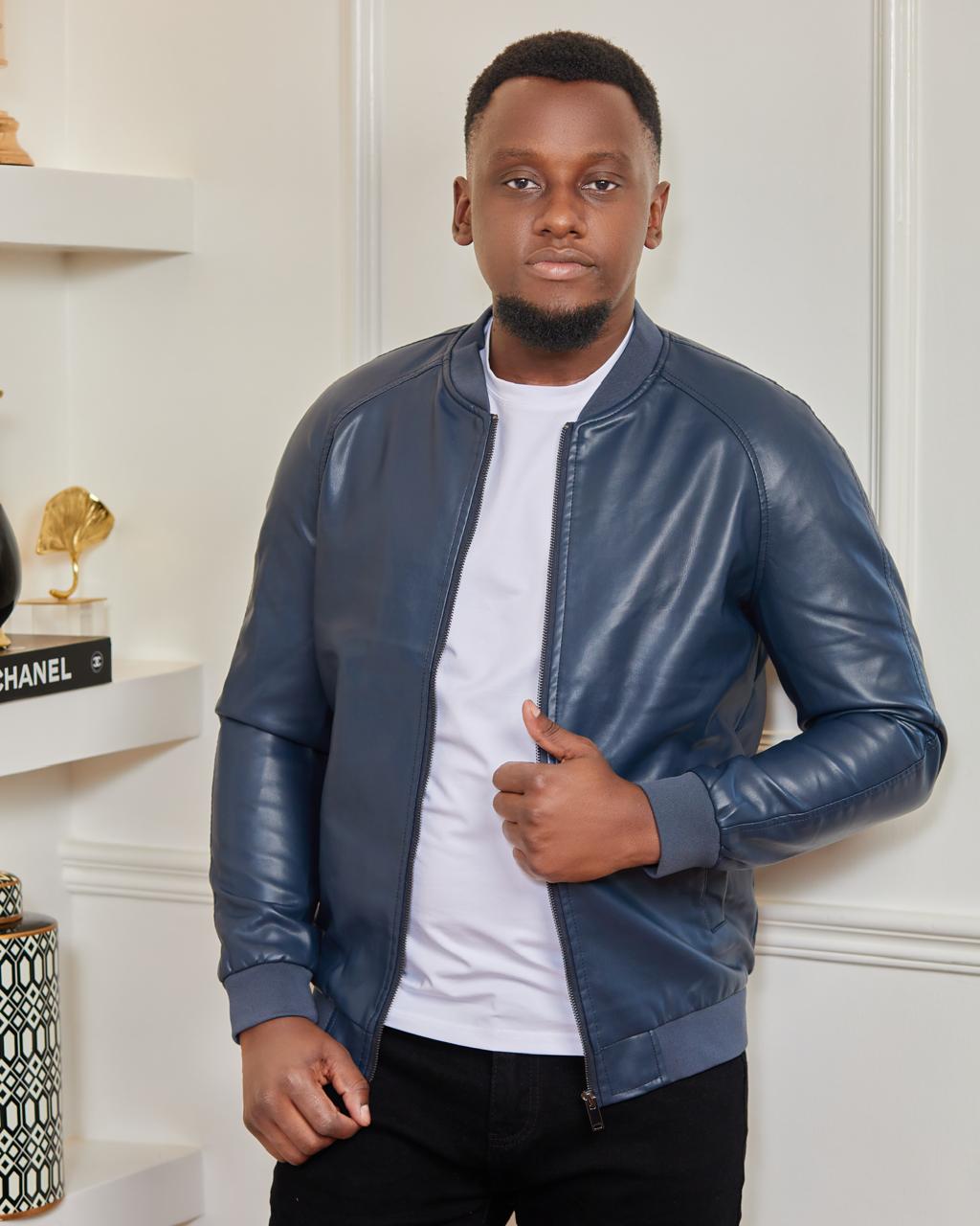 Elegant Men's Leather Jacket