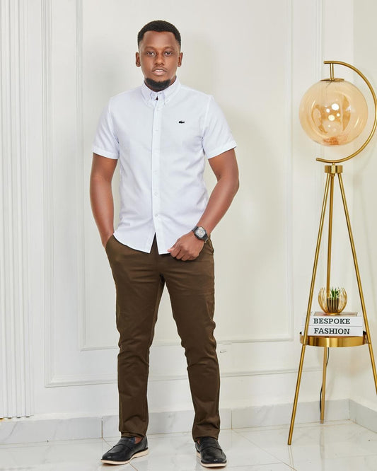 Luxury casual short sleeve shirt