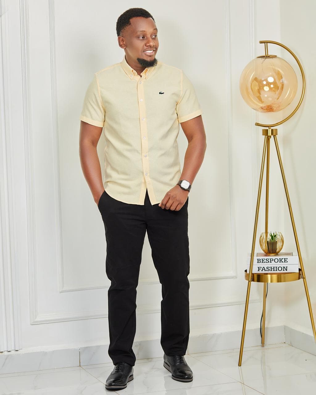 Luxury casual short sleeve shirt