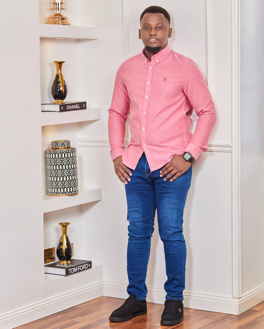 Elegant casual shirt- pink
